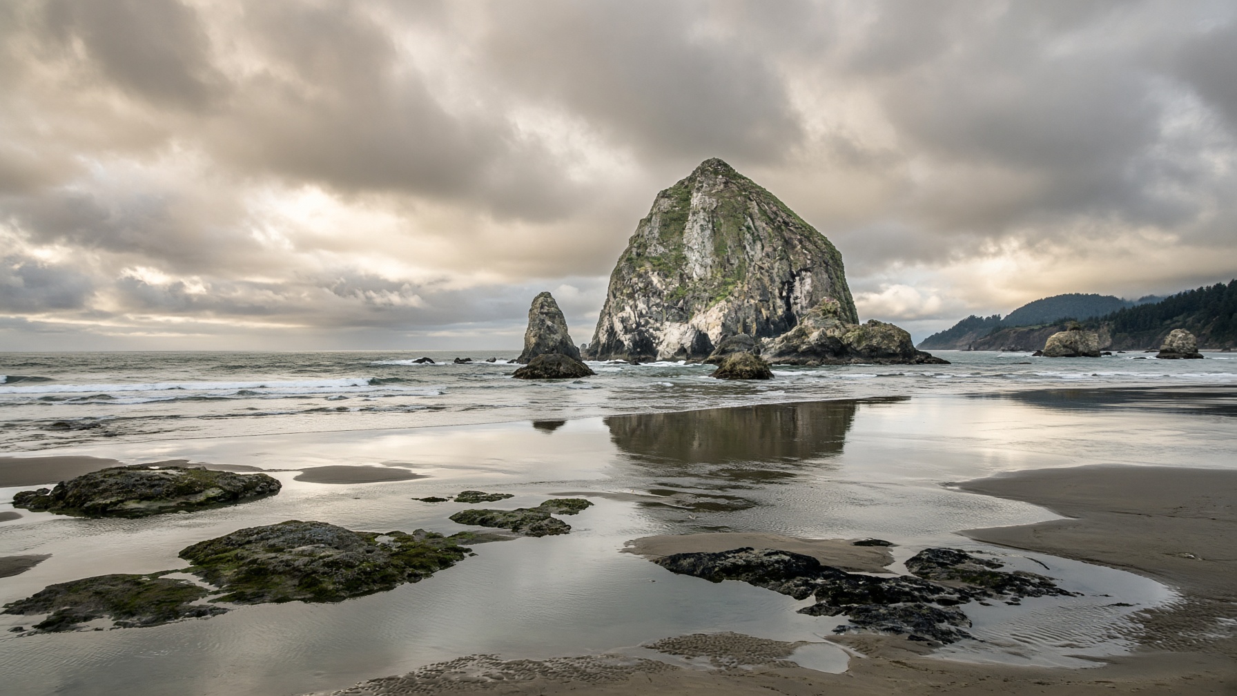 Haystack Rock and the town that named a loaf after it